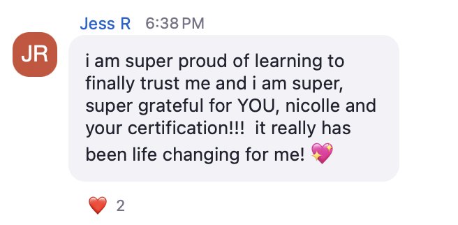Message from a student