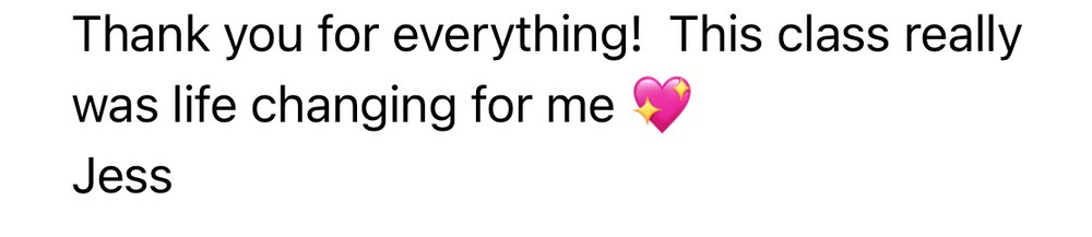 Message from a student
